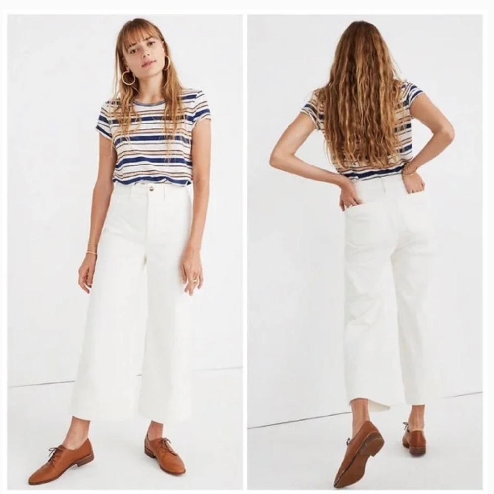 Madewell Emmett Wide-leg Crop Corduroy Pants